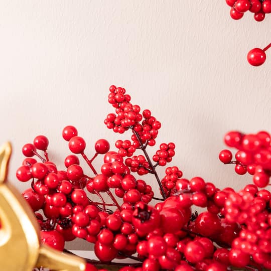 Glitzhome® 6ft. Christmas Full Berry Garland